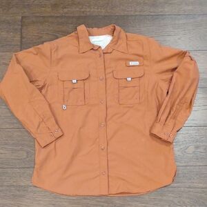 Women's PFG Quick Dry Long Sleeve Columbia Shirt Size Large